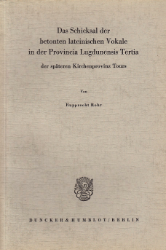 Das Schicksal der betonten lateinischen Vokale in der Provincia Lugdunensis Tertia, der späteren Kirchenprovinz Tours