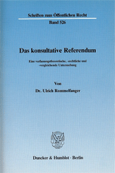 Das konsultative Referendum