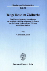 Tätige Reue im Zivilrecht