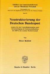 Buchcover Neustrukturierung der Deutschen Bundespost