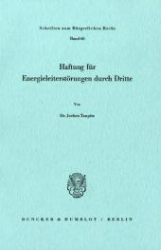 Haftung für Energieleiterstörungen durch Dritte