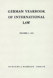 German Yearbook of International Law / Jahrbuch für Internationales Recht