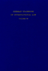 German Yearbook of International Law / Jahrbuch für Internationales Recht