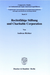 Rechtsfähige Stiftung und Charitable Corporation