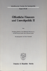 Öffentliche Finanzen und Umweltpolitik II