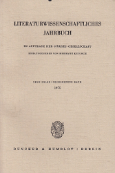 Literaturwissenschaftliches Jahrbuch.16. Band (1975)