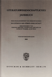 Literaturwissenschaftliches Jahrbuch. 44. Band (2003)