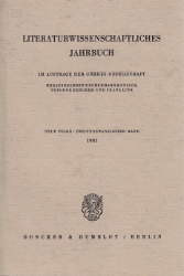 Literaturwissenschaftliches Jahrbuch. 22. Band (1981)