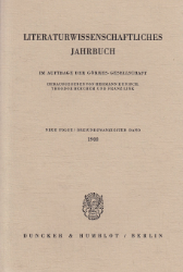 Literaturwissenschaftliches Jahrbuch. 23. Band (1982)