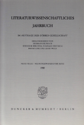 Literaturwissenschaftliches Jahrbuch. 29. Band (1989)