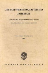 Literaturwissenschaftliches Jahrbuch. 2.Band (1961)