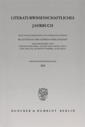 Literaturwissenschaftliches Jahrbuch. 43. Band (2002)