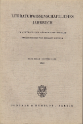 Literaturwissenschaftliches Jahrbuch. 3. Band (1962)