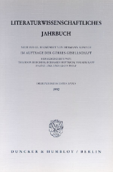 Literaturwissenschaftliches Jahrbuch. 33. Band (1992)