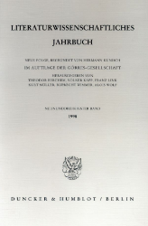 Literaturwissenschaftliches Jahrbuch. 39. Band (1998)