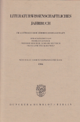 Literaturwissenschaftliches Jahrbuch.27.Band (1986)