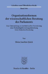 Organisationsformen der wissenschaftlichen Beratung des Parlaments