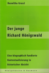 Buchcover Der junge Richard Hönigswald
