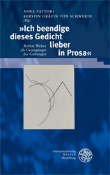 Buchcover »Ich beendige dieses Gedicht lieber in Prosa«