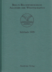 Berlin-Brandenburgische Akademie der Wissenschaften. Jahrbuch 1999
