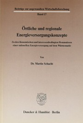 Örtliche und regionale Energieversorgungskonzepte