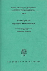 Planung in der regionalen Strukturpolitik