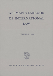 German Yearbook of International Law / Jahrbuch für Internationales Recht