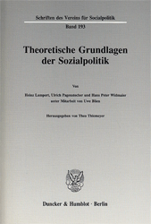 Theoretische Grundlagen der Sozialpolitik