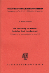 Die Finanzierung von Eventualhaushalten durch Notenbankkredit
