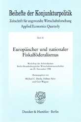 Buchcover Europäischer und nationaler Fiskalföderalismus