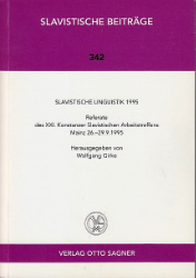 Slavistische Linguistik 1995