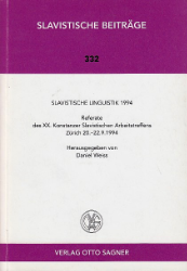 Slavistische Linguistik 1994.