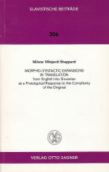 Morpho-Syntactic Expansions in Translation from English into Slovenian - Milojevic Sheppard, Milena