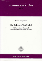 Das Bedeutung-Text-Modell. - Zangenfeind, Robert