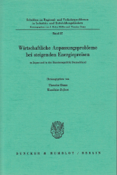 Wirtschaftliche Anpassungsprobleme bei steigenden Energiepreisen in Japan und in der Bundesrepublik Deutschland