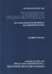 Untersuchungen zur Variation nasaler Vokale