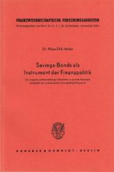 Savings-Bonds als Instrument der Finanzpolitik