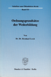 Ordnungsgrundsätze der Weiterbildung