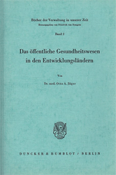 Das öffentliche Gesundheitswesen in den Entwicklungsländern