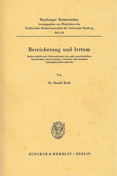 Bereicherung und Irrtum