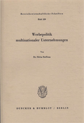 Werbepolitik multinationaler Unternehmungen