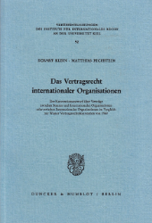 Das Vertragsrecht internationaler Organisationen