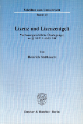 Lizenz und Lizenzentgelt