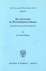 Die Universität als Wirtschaftsunternehmen