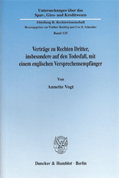 Verträge zu Rechten Dritter, insbesondere auf den Todesfall, mit einem englischen Versprechensempfänger