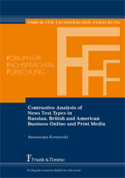 Contrastive Analysis of News Text Types in Russian, British and American Business Online and Print Media