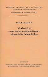 Mittelalterliche astronomisch-astrologische Glossare mit arabischen Fachausdrücken