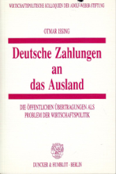 Buchcover: Deutsche Zahlungen an das Ausland