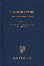 Glaube und Politik.: Festschrift für Robert Prantner.