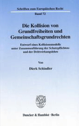 Die Kollision von Grundfreiheiten und Gemeinschaftsgrundrechten